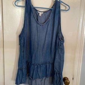 Sleeveless denim